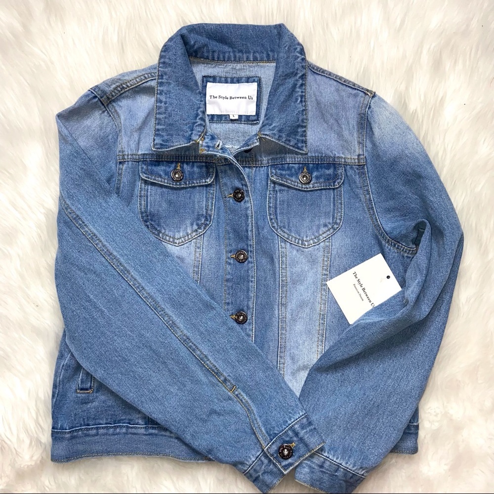 NWT The Style Between Us Denim Jacket Large